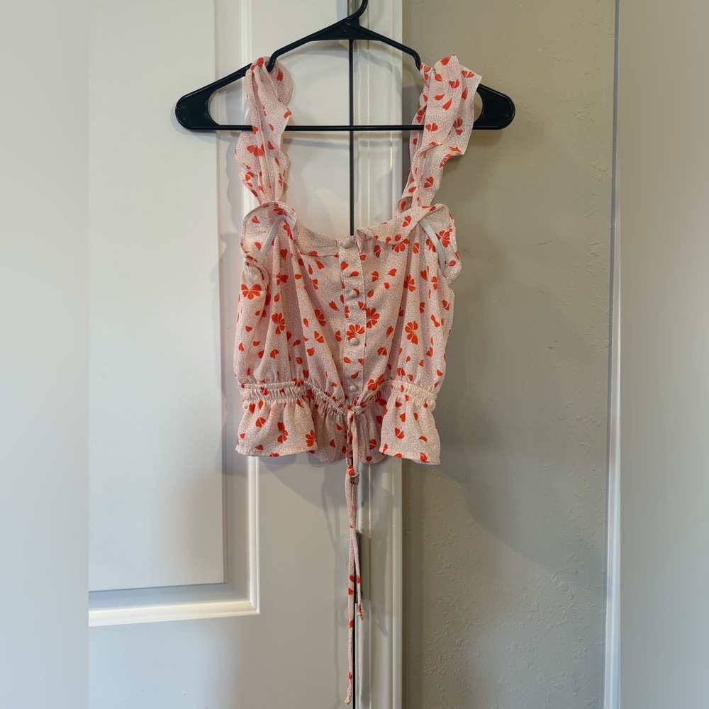 Pink blouse tank